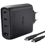 Trust Maxo Cargador de Pared GaN 65W 3xUSB-C + 1xUSB-A Negro